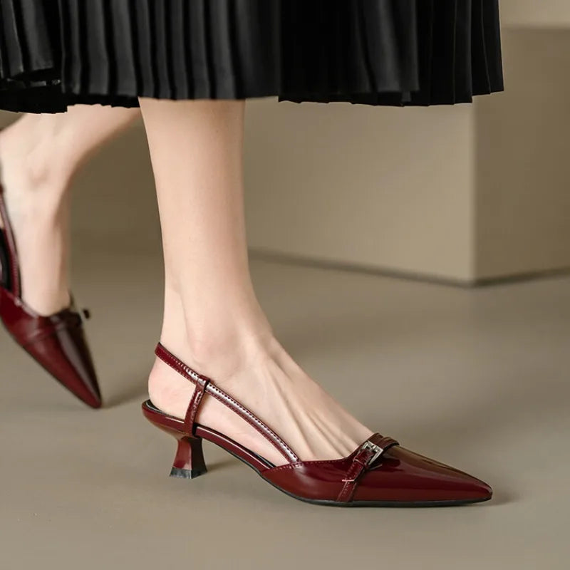 Arlise™ | Sleek Pointed Slingback Heels