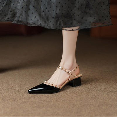 Clarette™ | Studded Slingback Block Heels