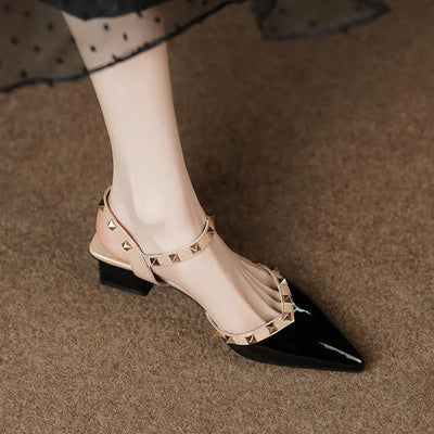Clarette™ | Studded Slingback Block Heels