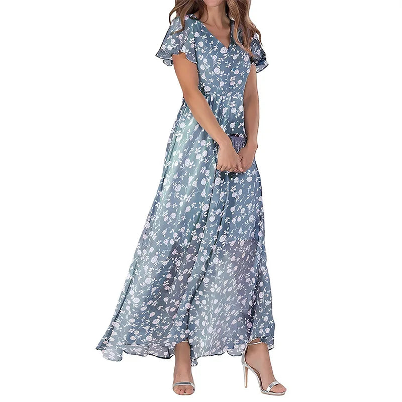 Sylvie™ | Elegant Floral Maxi Dress