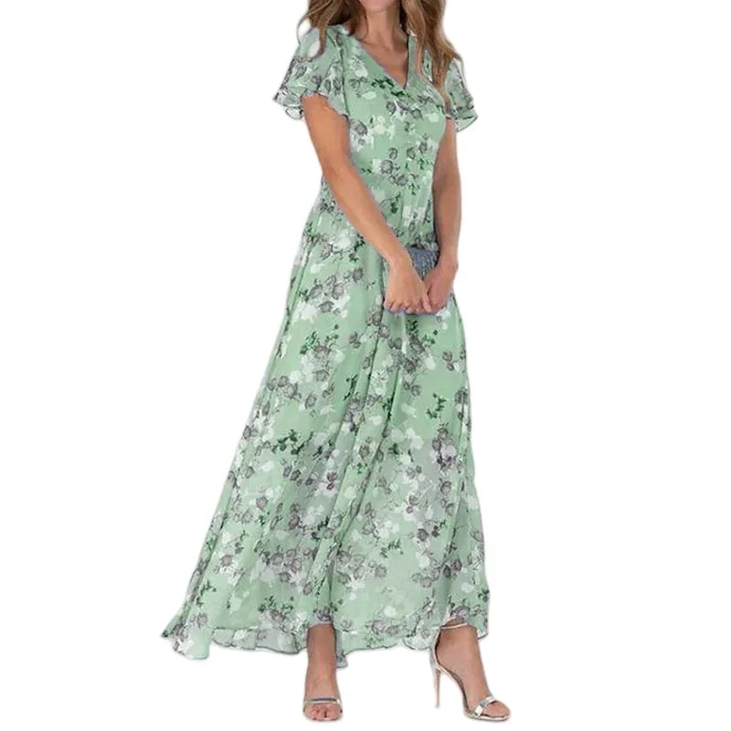 Sylvie™ | Elegant Floral Maxi Dress