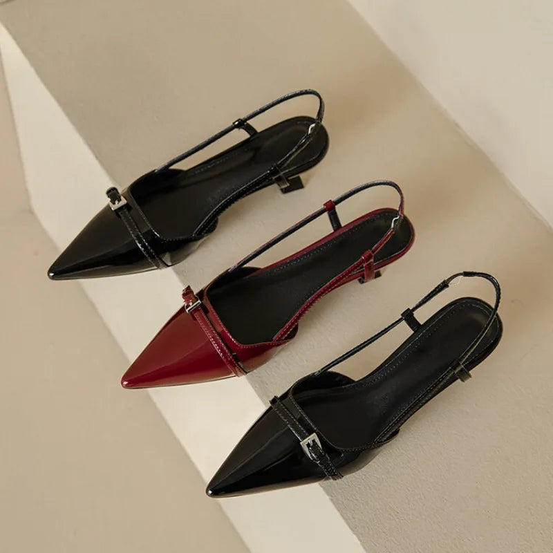 Arlise™ | Sleek Pointed Slingback Heels