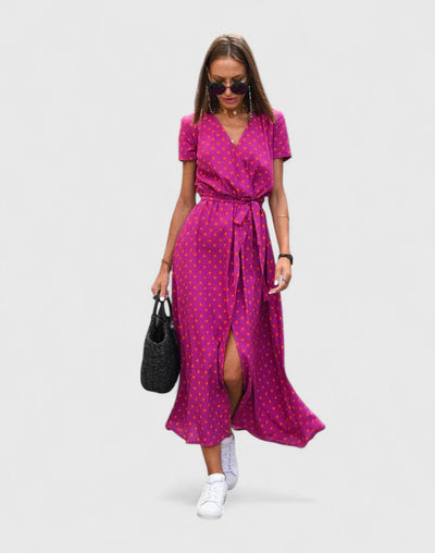 Almira™ | V-Neck Maxi Dress