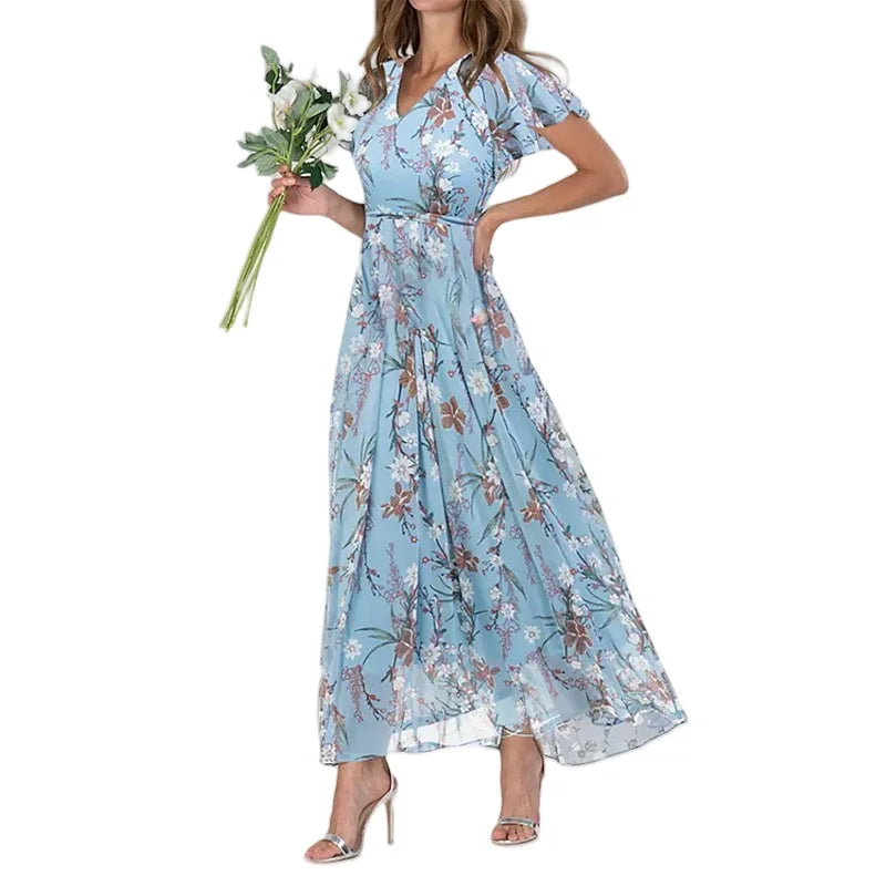Sylvie™ | Elegant Floral Maxi Dress