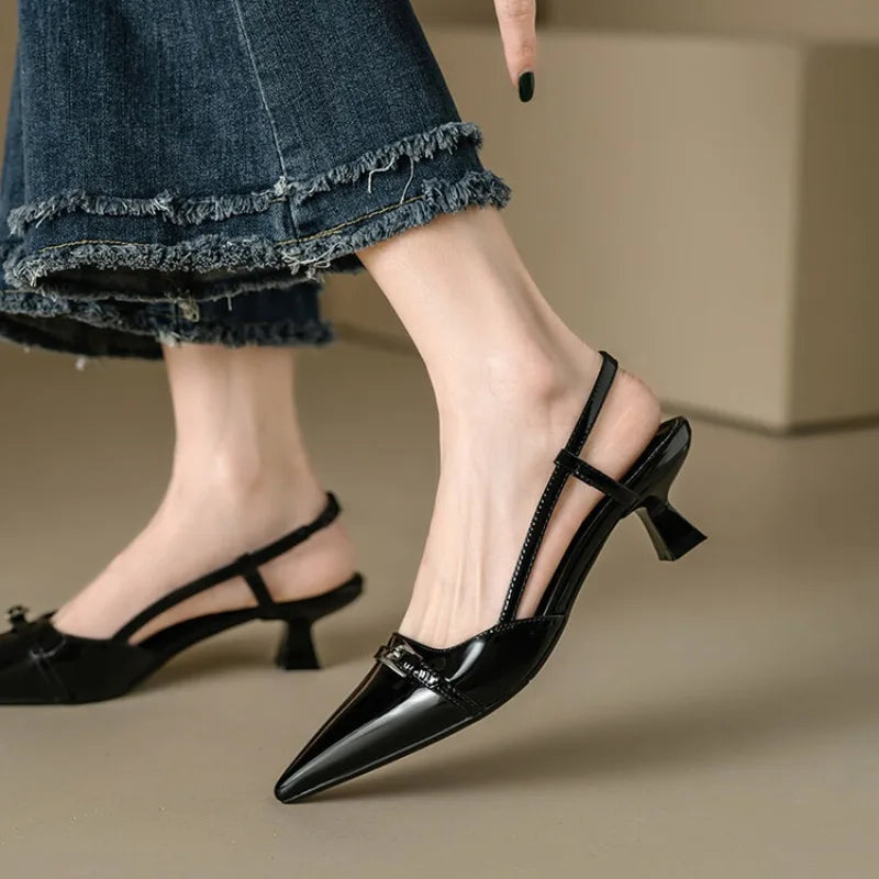 Arlise™ | Sleek Pointed Slingback Heels