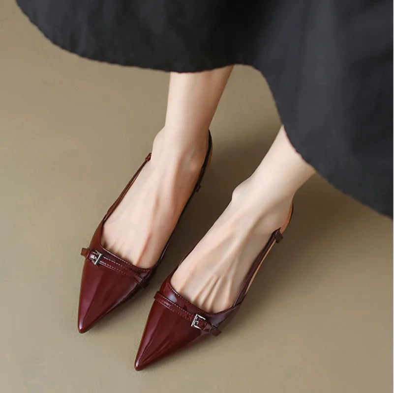 Arlise™ | Sleek Pointed Slingback Heels