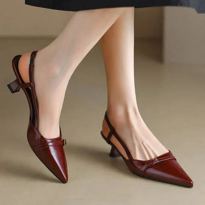 Arlise™ | Sleek Pointed Slingback Heels