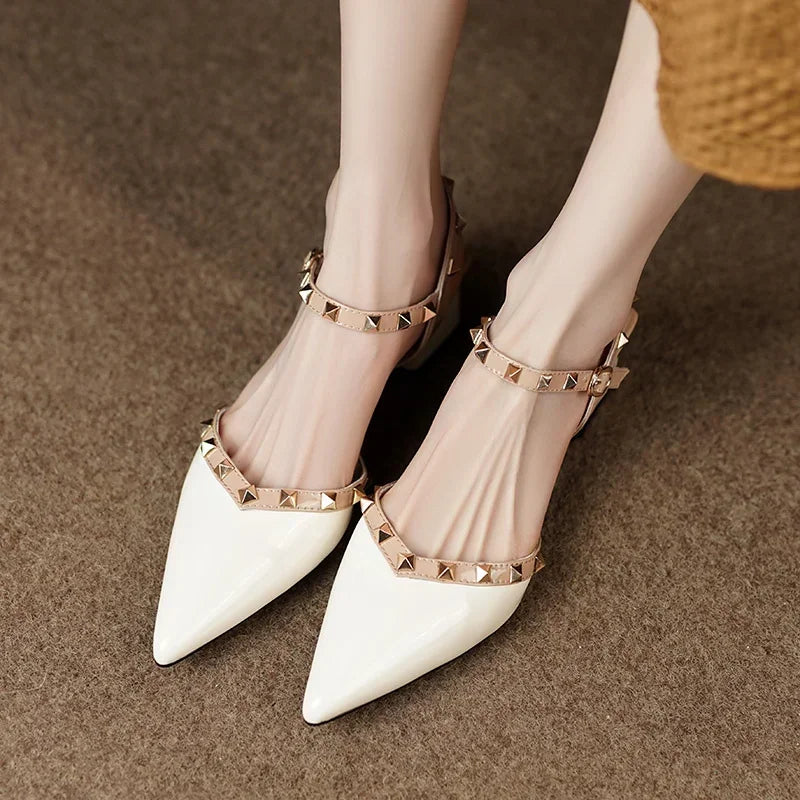 Clarette™ | Studded Slingback Block Heels