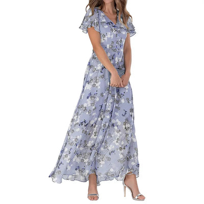 Sylvie™ | Elegant Floral Maxi Dress