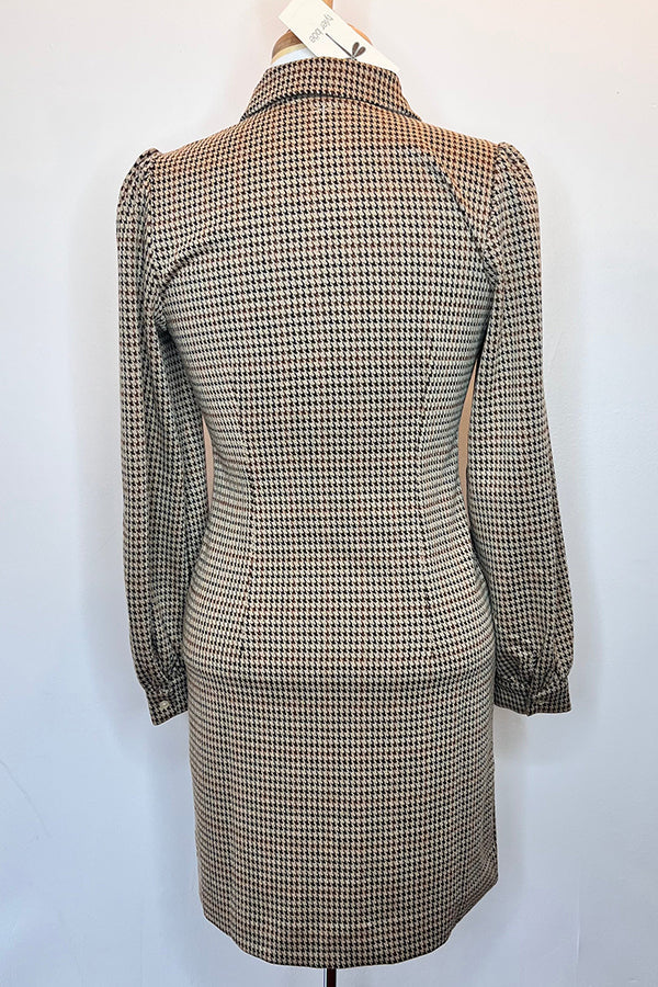 Odeline™ | Elegant Houndstooth Dress