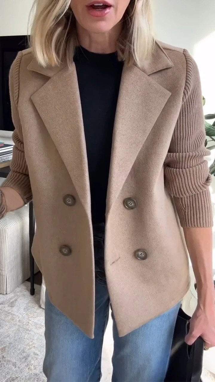 Callista™ | Modern Knitted Sleeve Blazer