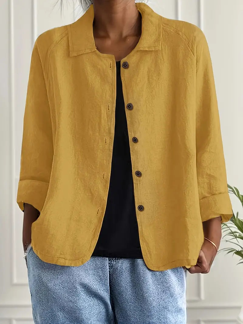 Desmira™ | Casual Button-Front Jacket