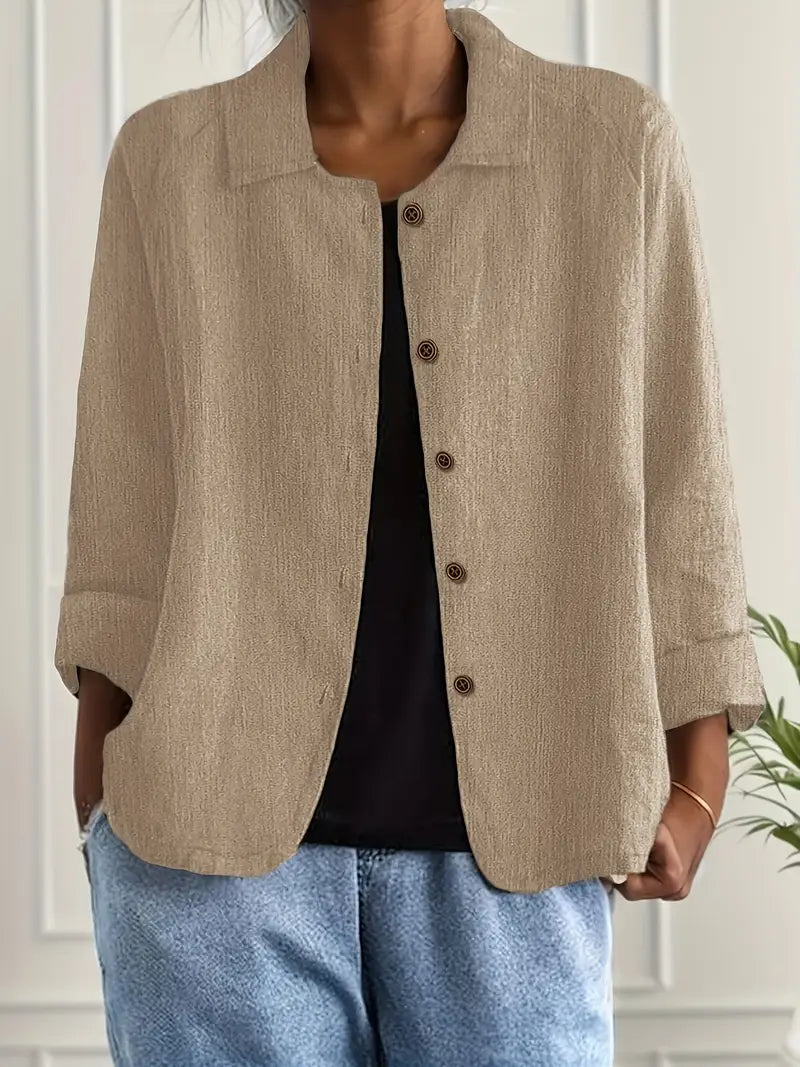 Desmira™ | Casual Button-Front Jacket
