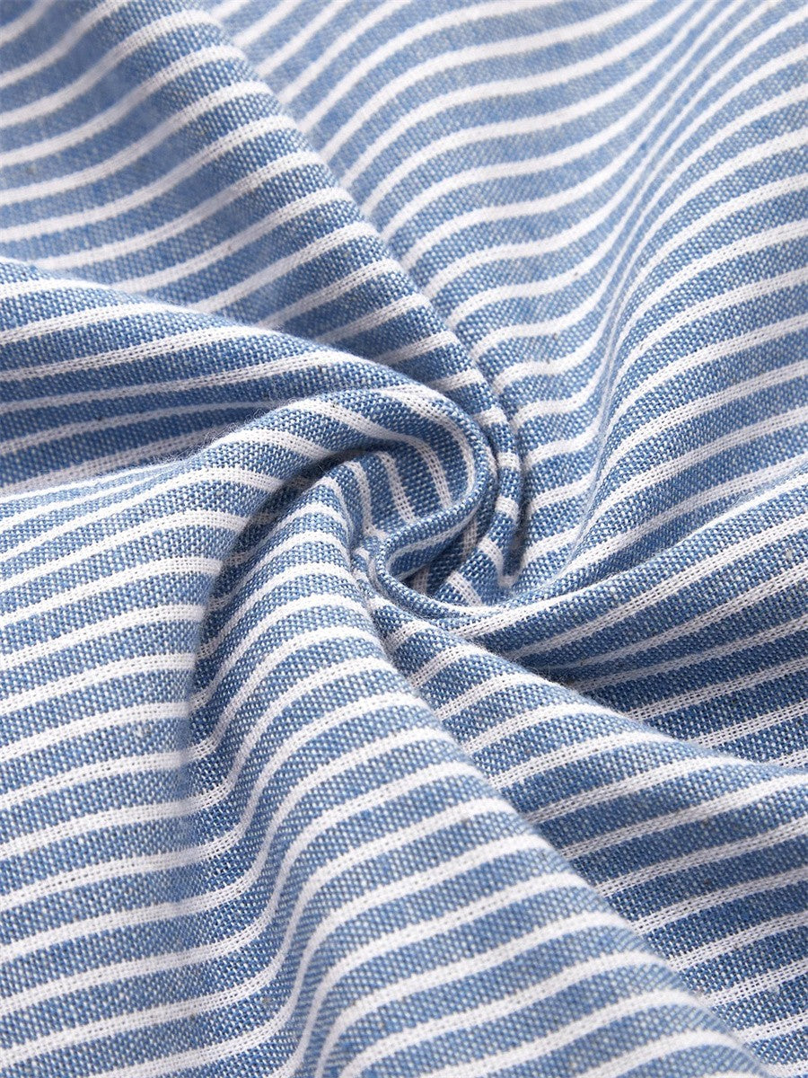 Wanda™ | Striped Button Midi Dress