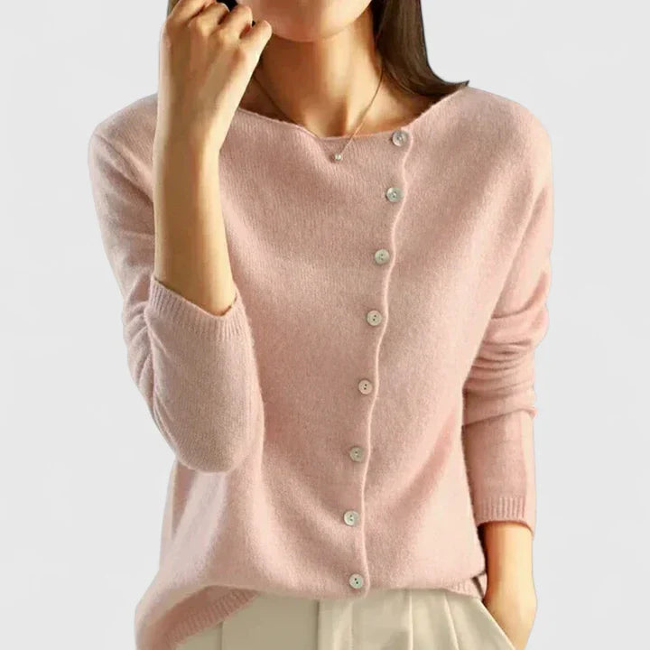 Coralya™ | Modern Button Cardigan
