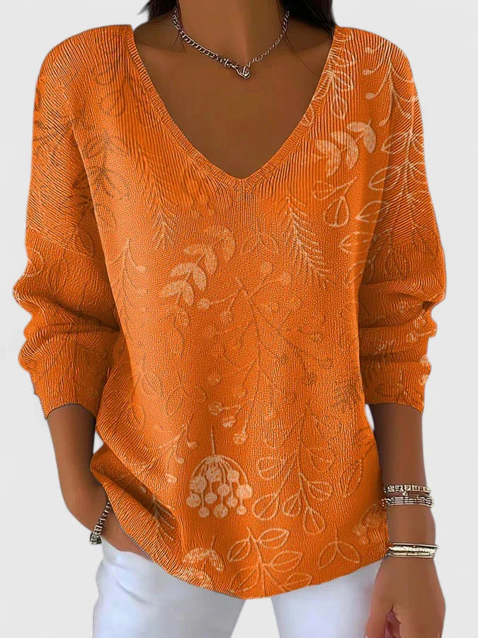 Faye™ | Cozy Orange Top