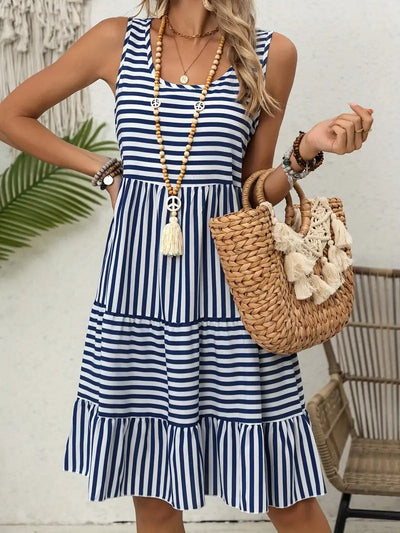 Lauren™ | Sleeveless Striped Sundress