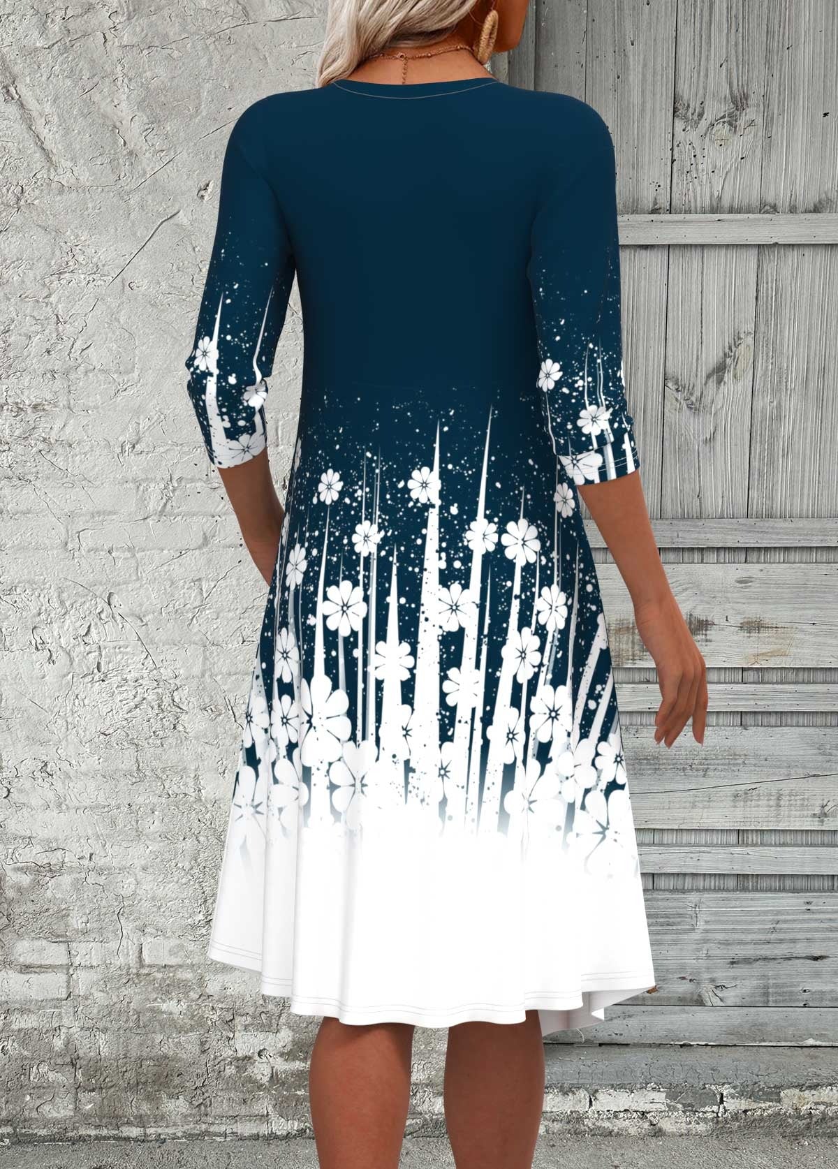 Corvella™ | Timeless Floral Charm Dress