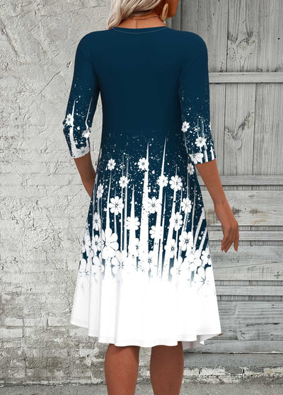 Corvella™ | Timeless Floral Charm Dress