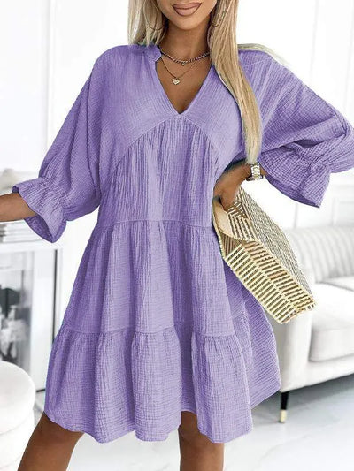 Natalie™ | Puff Sleeve Tiered Dress