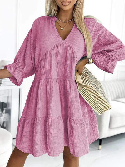 Natalie™ | Puff Sleeve Tiered Dress
