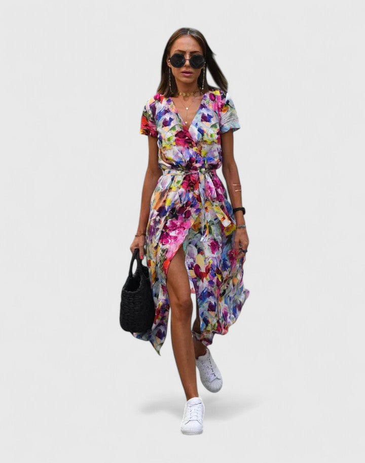 Almira™ | V-Neck Maxi Dress