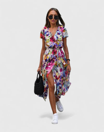 Almira™ | V-Neck Maxi Dress