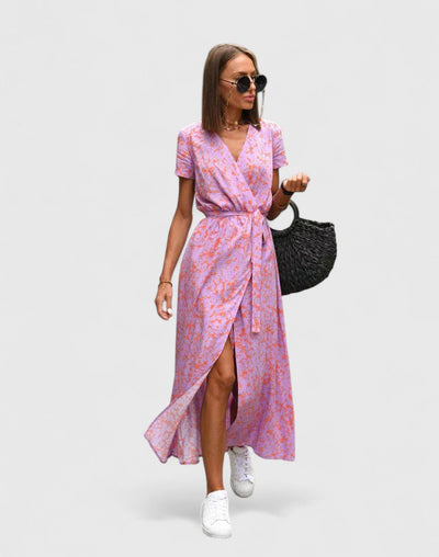 Almira™ | V-Neck Maxi Dress