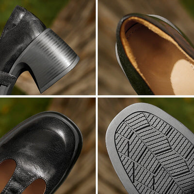 Delyse™ | Retro Platform Buckle Shoes