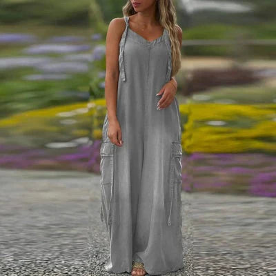 Seliora™ | Relaxed Spaghetti Strap Maxi Dress