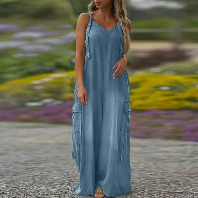 Seliora™ | Relaxed Spaghetti Strap Maxi Dress