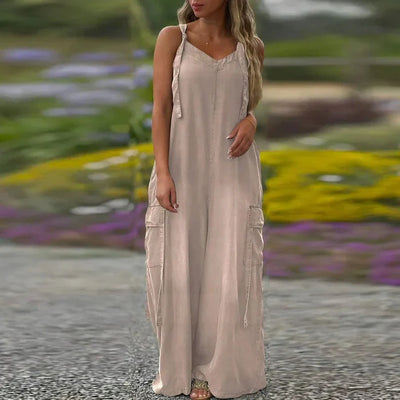 Seliora™ | Relaxed Spaghetti Strap Maxi Dress