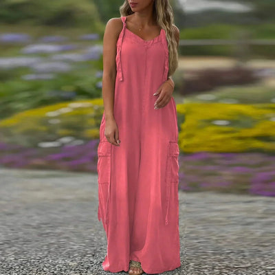 Seliora™ | Relaxed Spaghetti Strap Maxi Dress