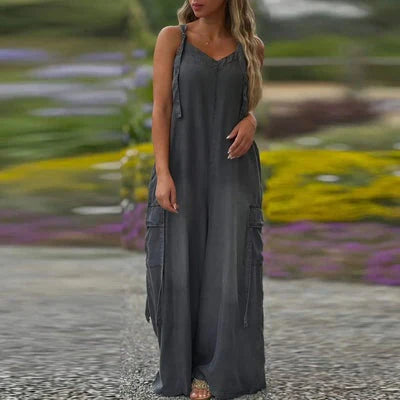 Seliora™ | Relaxed Spaghetti Strap Maxi Dress