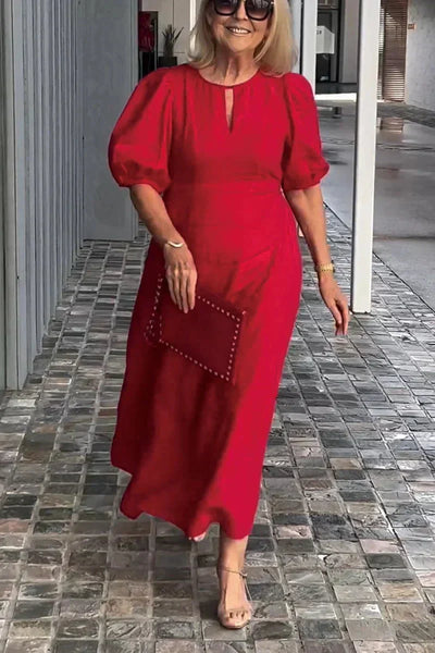 Sirena™ | Puff Sleeve Midi Dress