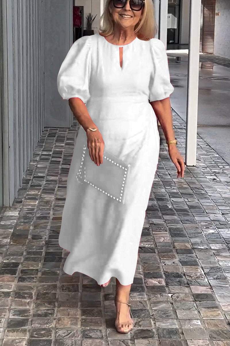 Sirena™ | Puff Sleeve Midi Dress
