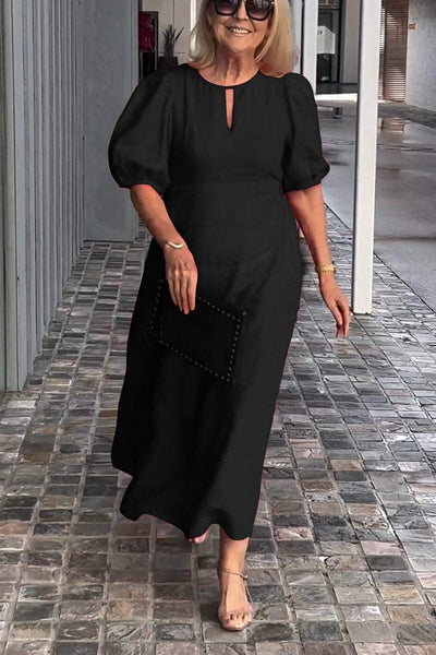 Sirena™ | Puff Sleeve Midi Dress