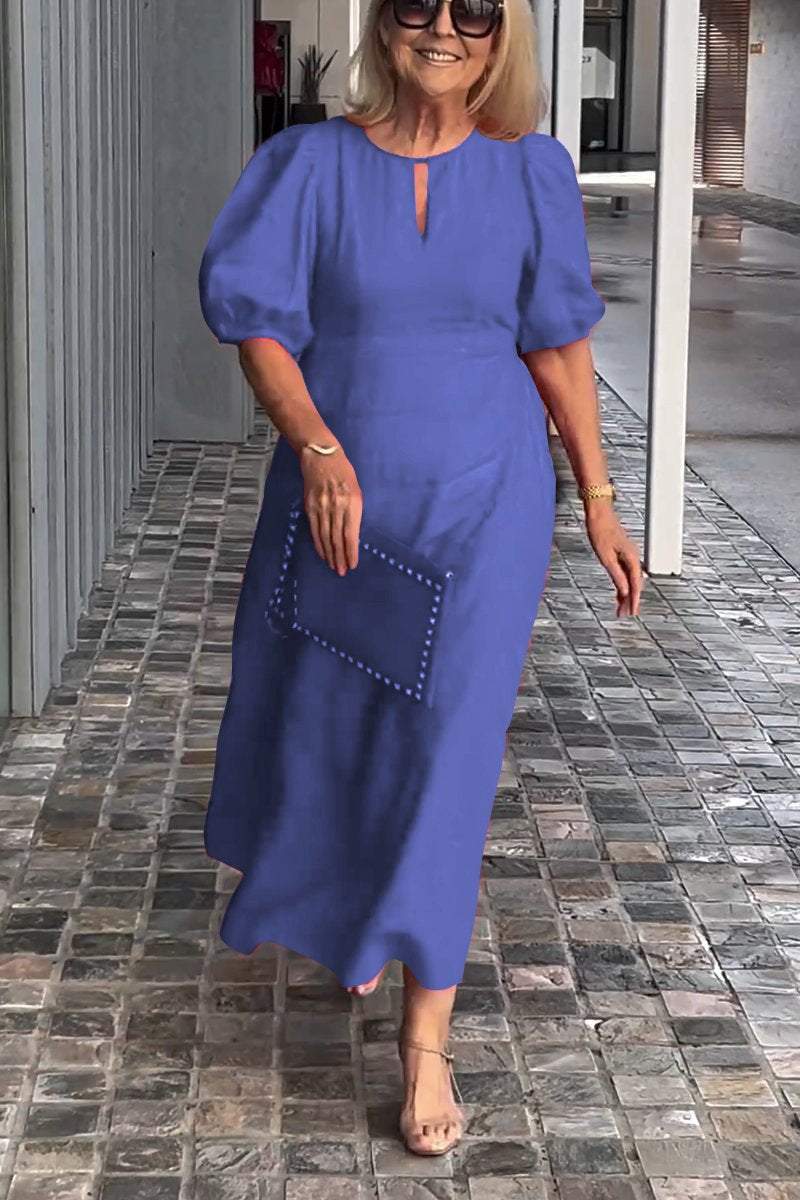 Sirena™ | Puff Sleeve Midi Dress