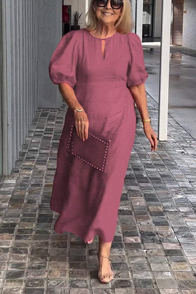Sirena™ | Puff Sleeve Midi Dress